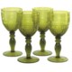 Zrike Swirl Vintage Goblets - Set of 4, Glass