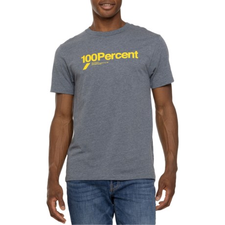 100 PERCENT Bilto T-Shirt - Short Sleeve in Heather Grey