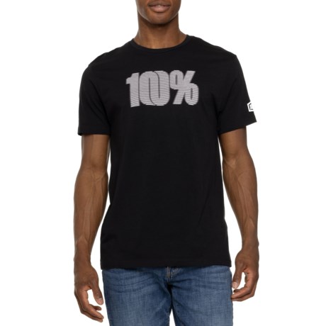 100 PERCENT Deflect T-Shirt - Short Sleeve in Black