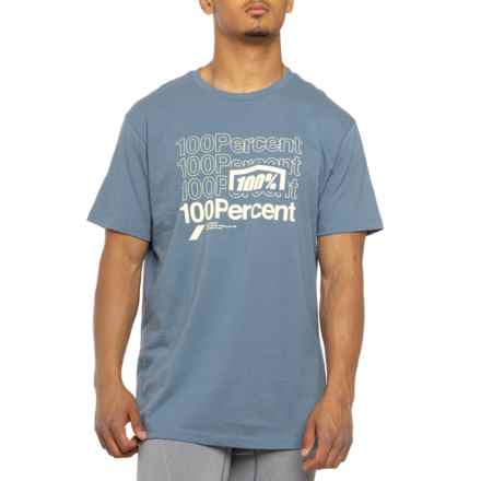 100 PERCENT Kramer T-Shirt - Short Sleeve in Light Denim