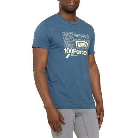 100 PERCENT Kramer T-Shirt - Short Sleeve in Slate