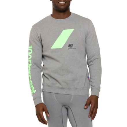 100 PERCENT Rend Sweatshirt in Heather Grey