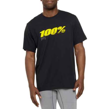 100 PERCENT Speed Tech T-Shirt - Short Sleeve in Black