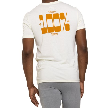 100 PERCENT Trona Tech T-Shirt - Short Sleeve in Chalk