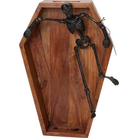 13TH & ELM Skeleton Coffin Tray in Natural