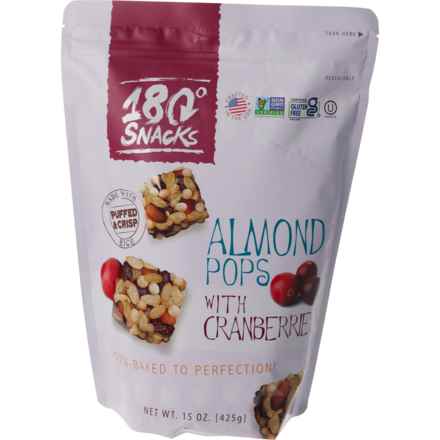 180 Snacks Almond Rice Pops with Cranberries - 15 oz. in Multi