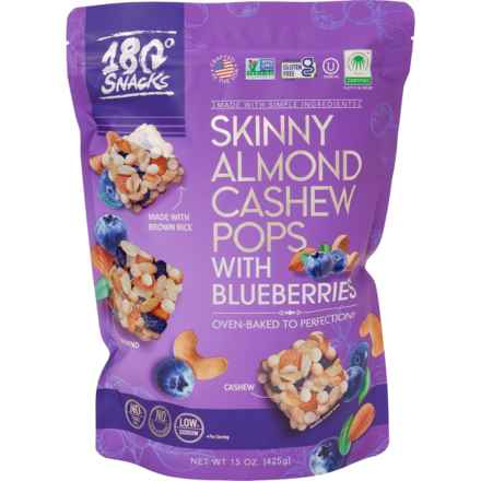 180 Snacks Skinny Almond Cashew Pops with Blueberries - 15 oz. in Multi