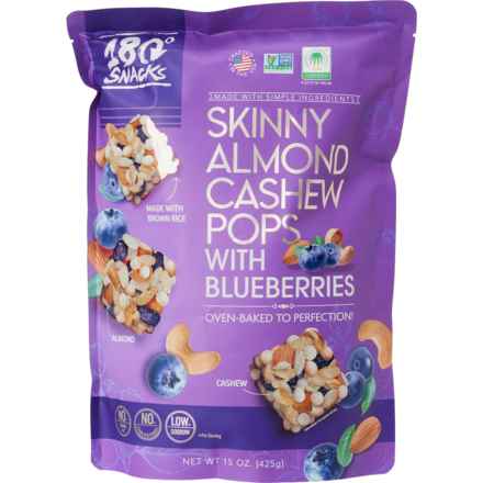 180 Snacks Skinny Almond Cashew Pops with Blueberries - 15 oz. in Multi
