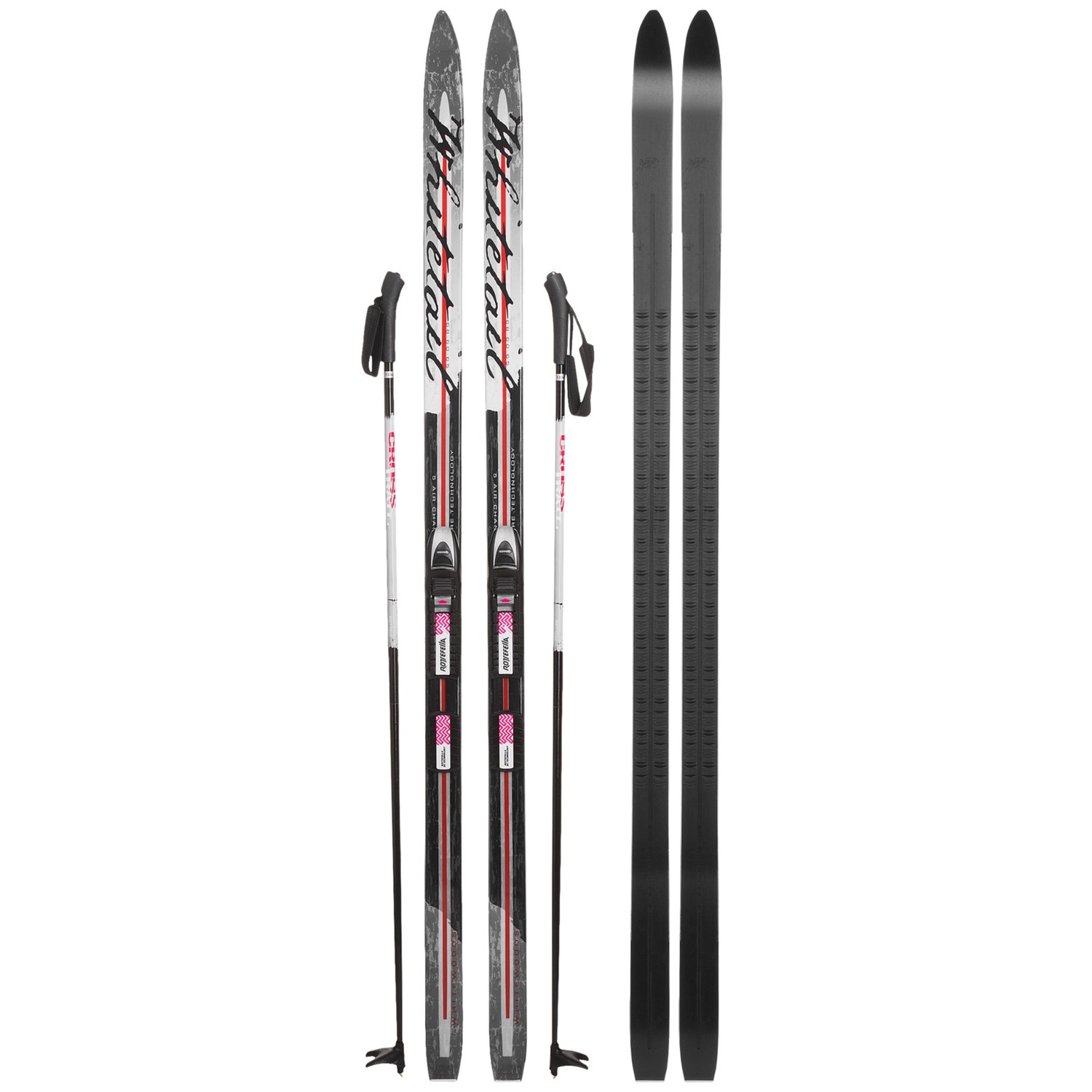 Whitewoods Whitetail Touring Nordic Skis   Rottefella BCA NNN Bindings, Poles 66