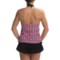 9013M_2 24th & Ocean Borderline Ruched Swim Skirt - Built-In Briefs (For Women)