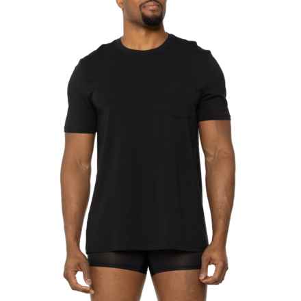 2XIST Dream Lounge T-Shirt - Pima Cotton, Short Sleeve in Black