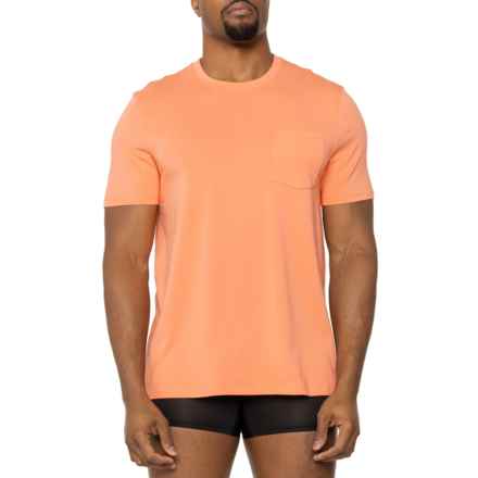 2XIST Dream Lounge T-Shirt - Pima Cotton, Short Sleeve in Coral Chic