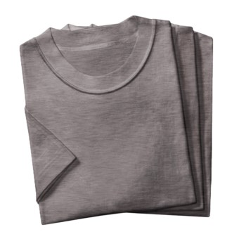 2(X)ist Jersey Crew T-Shirts - 3-Pack, Short Sleeve (For Men) in Heather Grey