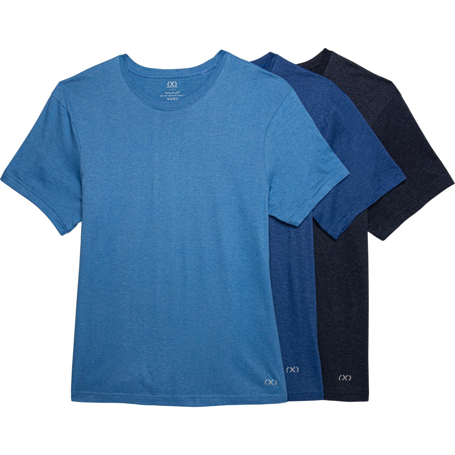 2XIST X High-Performance Cotton Crew Neck T-Shirt - 3-Pack, Short