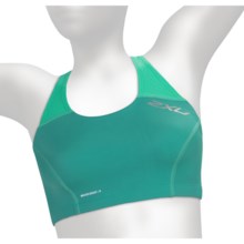 2XU Comp Tri Support Top (For Women) in Bright Emerald/Aquamarine - Closeouts