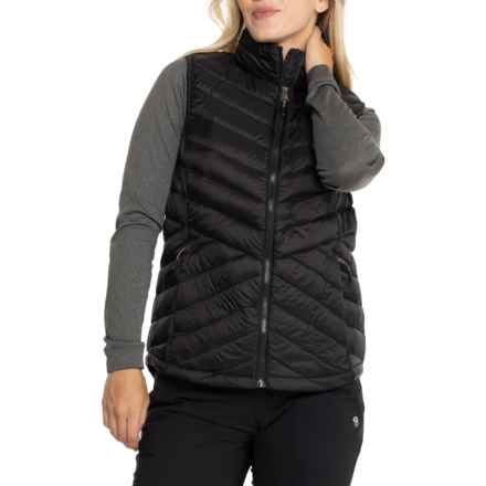 32 Degrees Down Quilted Lightweight Packable Vest - Insulated in Black