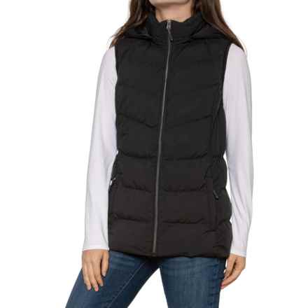 32 Degrees Quilted Fine Tech Stretch Vest in Black