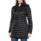 32 Degrees Quilted Packable Down Jacket - 3/4-Length, Detachable Hood in Black