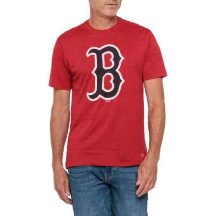 47 BRAND Boston Red Sox Distressed Imprint T-Shirt - Short Sleeve in Red