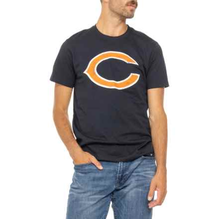 47 BRAND Chicago Bears Super Rival T-Shirt - Short Sleeve in Jet Black