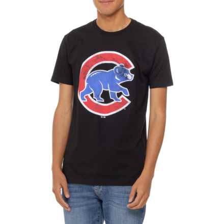 47 BRAND Chicago Cubs Super Rival T-Shirt - Short Sleeve in Jet Black