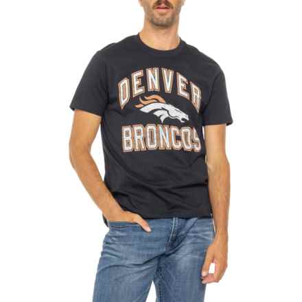 47 BRAND Denver Broncos Super Rival T-Shirt - Short Sleeve in Jet Black