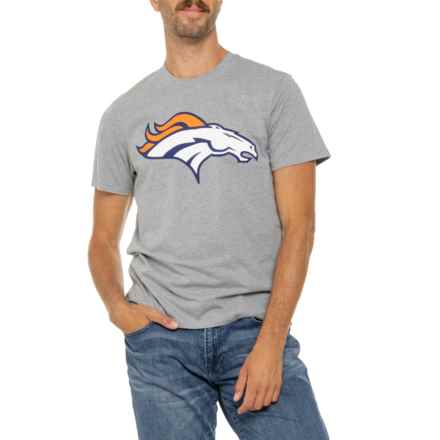 47 BRAND Denver Broncos Super Rival T-Shirt - Short Sleeve in Slate Grey