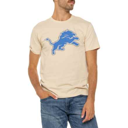 47 BRAND Detroit Lions Super Rival T-Shirt - Short Sleeve in Cream