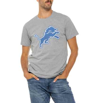 47 BRAND Detroit Lions Super Rival T-Shirt - Short Sleeve in Slate Grey