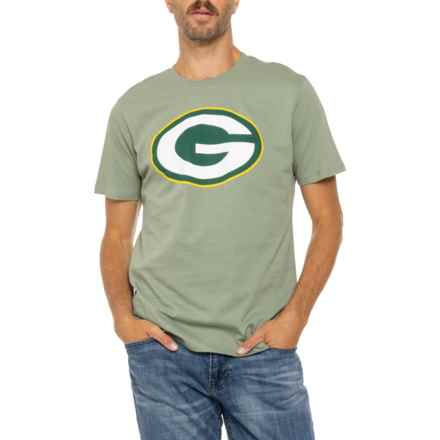 47 BRAND Green Bay Packers Super Rival T-Shirt - Short Sleeve in Olive