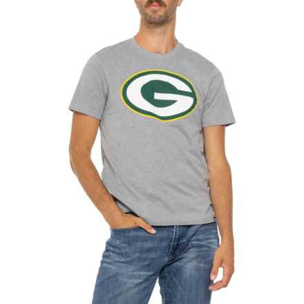 47 BRAND Green Bay Packers Super Rival T-Shirt - Short Sleeve in Slate Grey