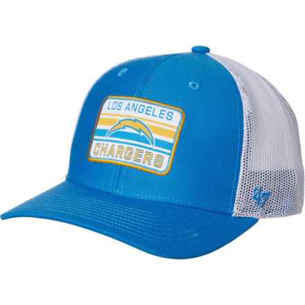 47 BRAND Los Angeles Chargers Drifter Trucker Hat in Blue Raz