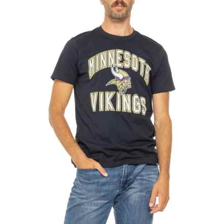 47 BRAND Minnesota Vikings Super Rival T-Shirt - Short Sleeve in Jet Black