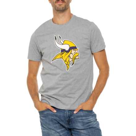 47 BRAND Minnesota Vikings Super Rival T-Shirt - Short Sleeve in Slate Grey