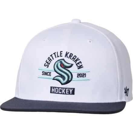 47 BRAND Seattle Kraken Claude Captain Baseball Cap in White
