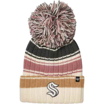 47 BRAND Seattle Kraken Daphne 47 Cuffed Knit Beanie in Natural