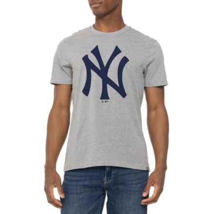 47 BRAND Yankees Super Rival T-Shirt - Short Sleeve in Slate Grey
