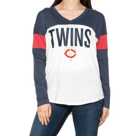 : '47 Brand Women's 3/4 Sleeve Tee Shirt - NFL Ladies Raglan  T-Shirt : Sports & Outdoors