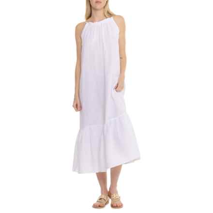 4OUR Dreamers Low Back Strappy Maxi Dress - Sleeveless in White