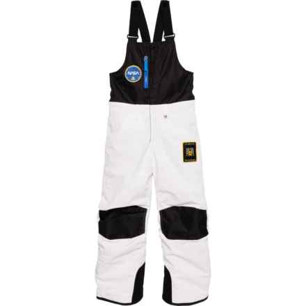 686 Big Boys Exploration Ski Bib Pants - Waterproof, Insulated in Nasa White Black