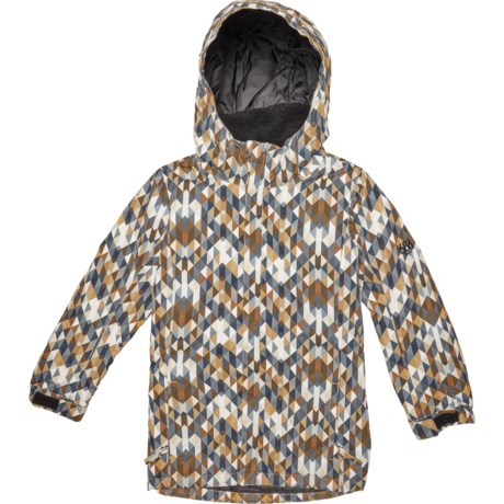 686 Girls Lily Ski Jacket - Waterproof, Insulated in Kaleidoscope Golden Brown
