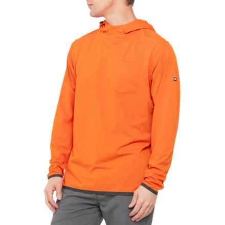 686 Let’s Go Tech Hooded Shirt - UPF 50+, Long Sleeve in Burnt Orange