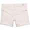 2RHFN_2 7 for All Mankind Big Girls Rolled-Cuff Denim Shorts - 4”