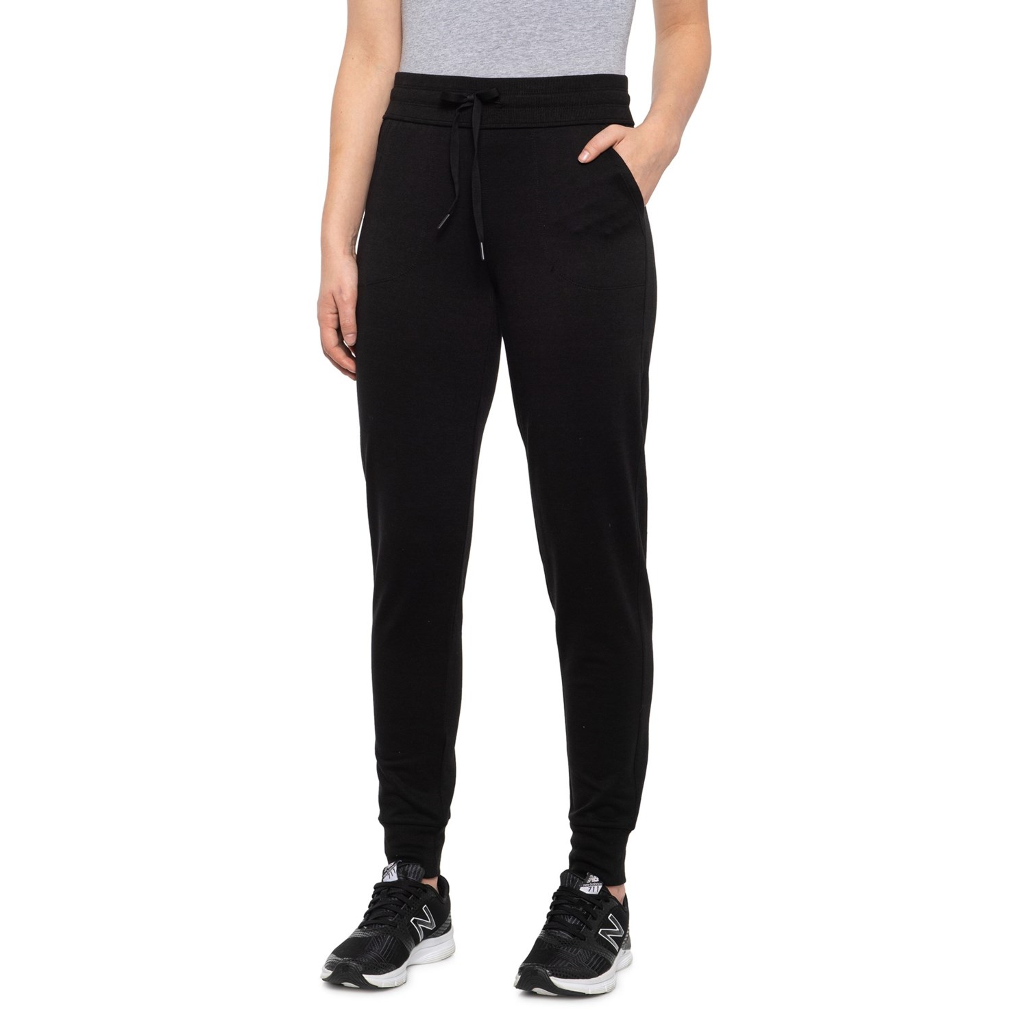 90 DEGREE Black Fleece-Lined Joggers (For Women) - Save 43%