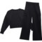 5RPXV_2 90 Degree by Reflex Big Girls Meli Cropped Crew Sweatshirt and Wide Leg Cargo Pants Set