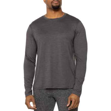 90 Degree by Reflex Cationic Two-Tone T-Shirt - Long Sleeve in Heather Charcoal