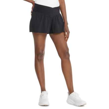 90 Degree by Reflex Lightstreme Crossfire Shorts - Built-In Liner Shorts in Black