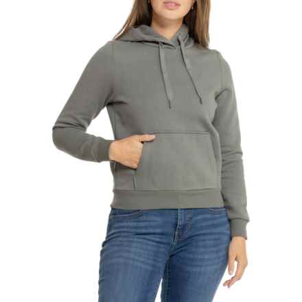 90 Degree by Reflex Lux Fleece Hoodie in Gunmetal Grey