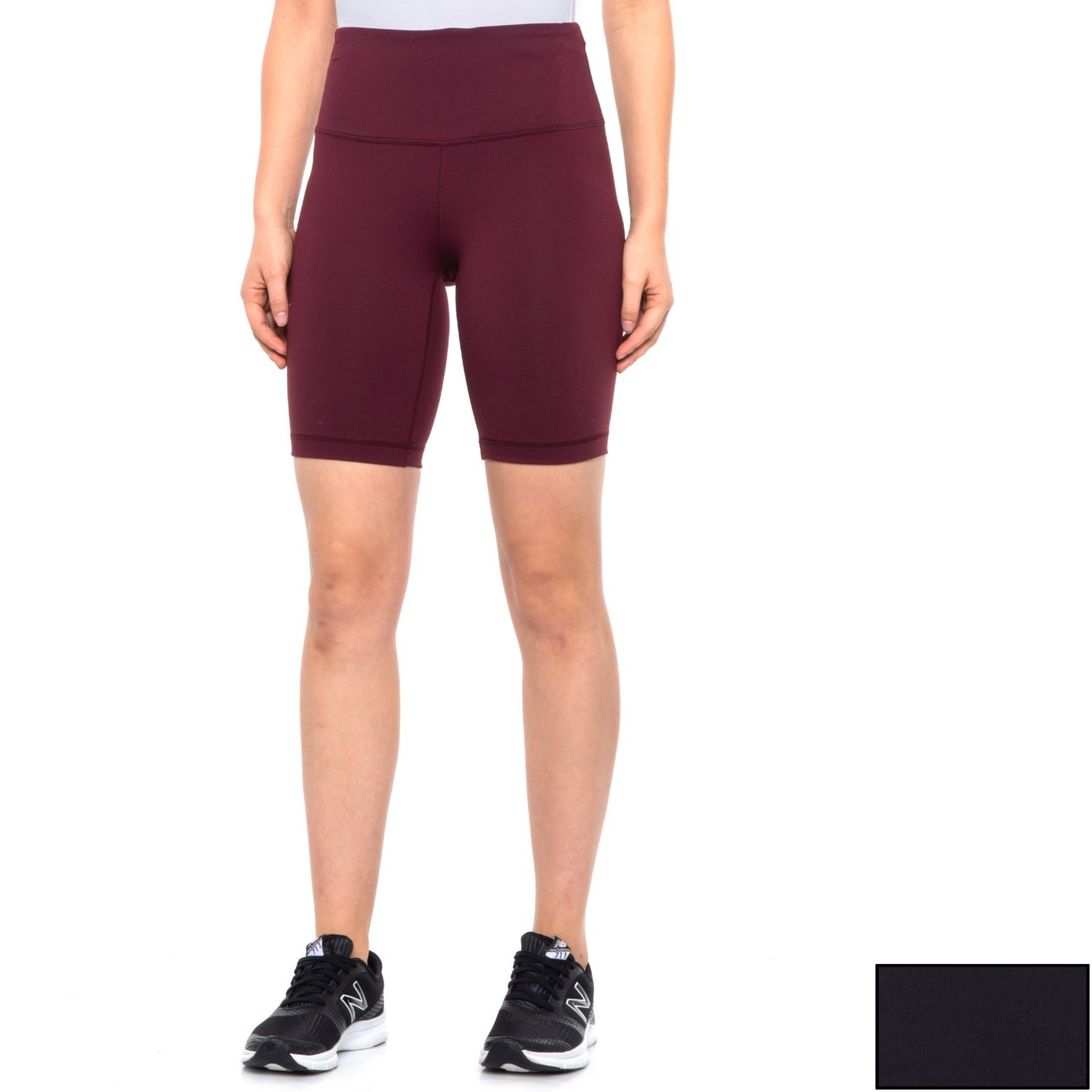 90 Degree by Reflex PowerFlex High-Waisted Bike Shorts (For Women)