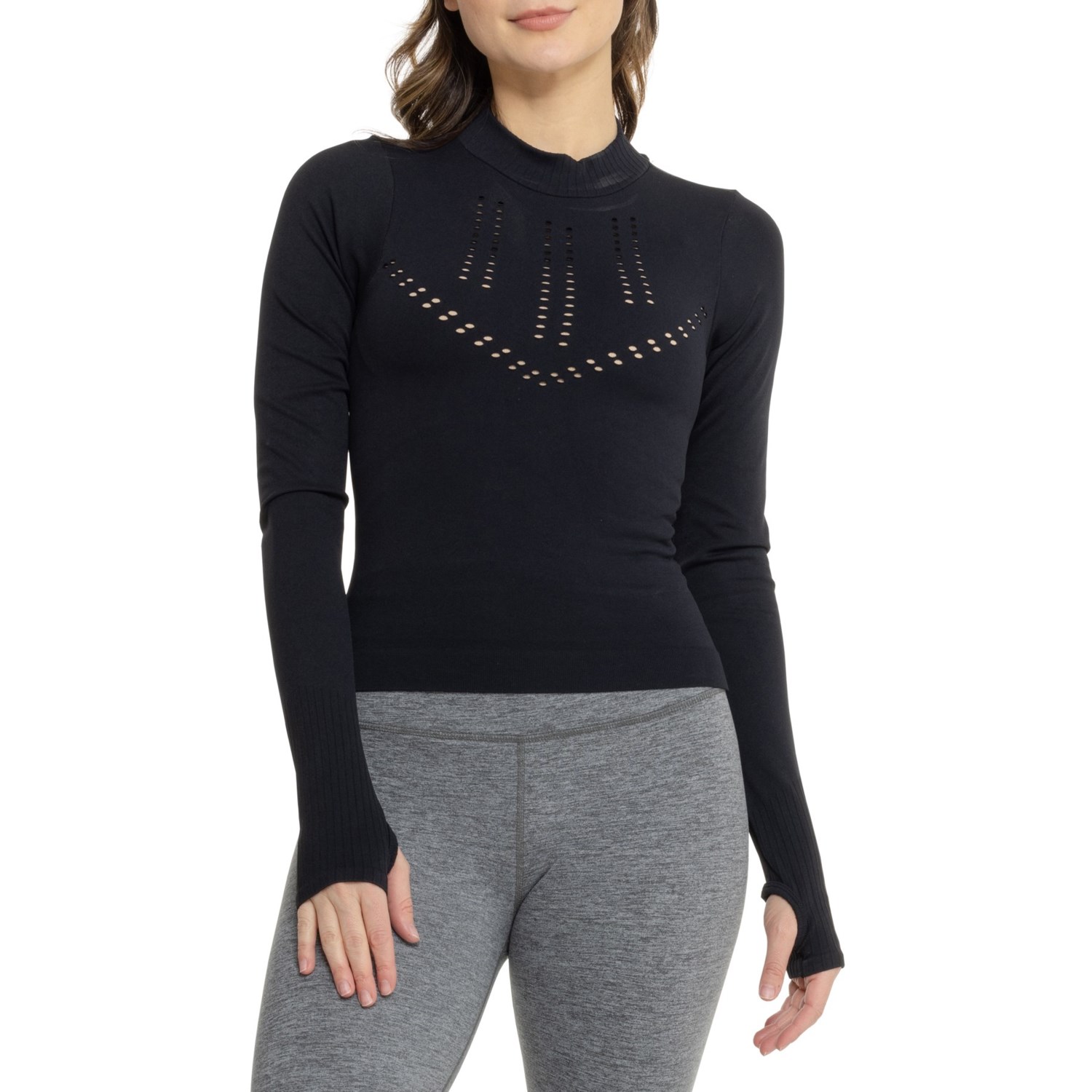 90 Degree by Reflex Seamless Porsha Racer Length Shirt - Long Sleeve ...